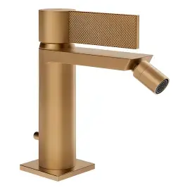 Змішувач для біде Inverso Gessi 73607-726 Warm Bronze Br. PVD — вид спереду
