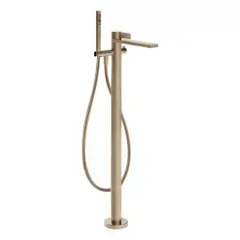 Змішувач для ванни Inverso Gessi 73628-149 Finox Brushed Nickel — вид спереду