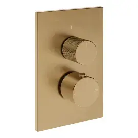 Змішувач для душу Inverso Gessi 73635-726 Warm Bronze Br. PVD — вид спереду