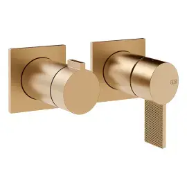 Змішувач для душу Inverso Gessi 73638-726 Warm Bronze Br. PVD — вид спереду