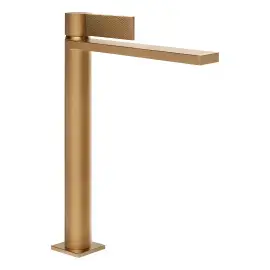Змішувач для раковини Inverso Gessi 73653-726 Warm Bronze Br. PVD — вид спереду