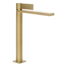 Змішувач для раковини Inverso Gessi 73653-727 Brass Brushed PVD — вид на білому тлі