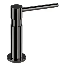 Дозатор рідкого мила Dispenser Oxygene Gessi 29651-706 Black Metal PVD — вид на білому тлі