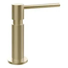 Дозатор рідкого мила Dispenser Oxygene Gessi 29651-727 Brass Brushed PVD — вид на білому тлі