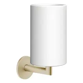Склянка для зубних щіток Ventaglio Gessi 63607-727 Brass Brushed PVD — вид на білому тлі