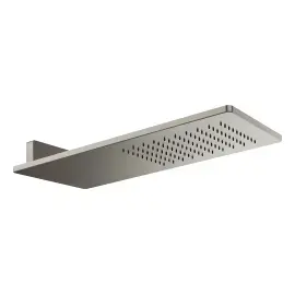 Верхній душ Ventaglio Gessi 33095-239 Steel Brushed — вид спереду