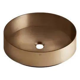 Раковина Gessi316 Gessi 54601-726 Warm Bronze Br. PVD — вид на білому тлі