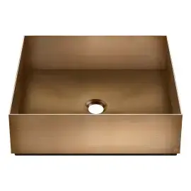 Раковина Gessi316 Gessi 54605-726 Warm Bronze Br. PVD — вид на білому тлі