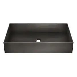 Раковина Gessi316 Gessi 54606-707 BLACK METAL BR. PVD — вид на білому тлі