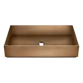 Раковина Gessi316 Gessi 54606-726 Warm Bronze Br. PVD — вид на білому тлі