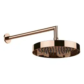Верхній душ Tondo Gessi 63045-030 COPPER PVD — вид на білому тлі