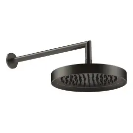 Верхній душ Tondo Gessi 63045-707 BLACK METAL BR. PVD — вид спереду
