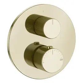 Змішувач для душу Ventaglio Gessi 63141-710 Brass PVD — вид на білому тлі