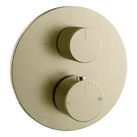 Змішувач для душу Ventaglio Gessi 63141-727 Brass Brushed PVD — вид на білому тлі