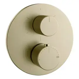 Змішувач для душу Ventaglio Gessi 63143-727 Brass Brushed PVD — вид спереду