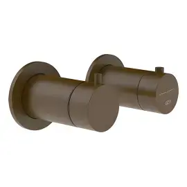 Змішувач для душу Ventaglio Gessi 63333-845 Dark Bronze — вид на білому тлі