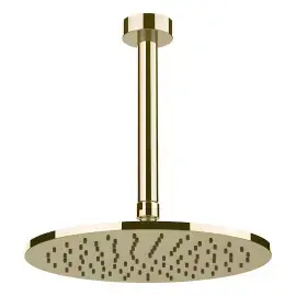 Верхній душ Ventaglio Gessi 63352-710 Brass PVD — вид на білому тлі