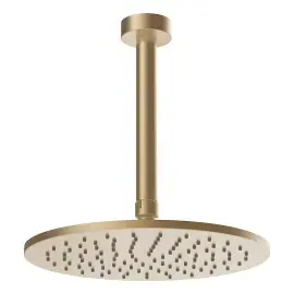 Верхній душ Ventaglio Gessi 63352-726 Warm Bronze Br. PVD — вид на білому тлі