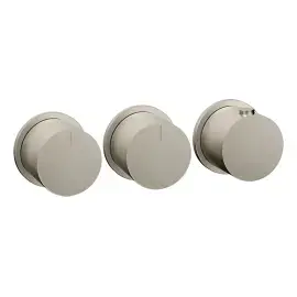 Змішувач для душу Ventaglio Gessi 63434-149 Finox Brushed Nickel — вид на білому тлі
