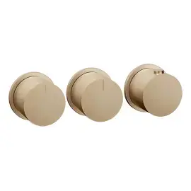 Змішувач для душу Ventaglio Gessi 63434-726 Warm Bronze Br. PVD — вид спереду