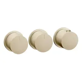 Змішувач для душу Ventaglio Gessi 63434-727 Brass Brushed PVD — вид на білому тлі