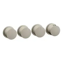 Змішувач для душу Ventaglio Gessi 63436-149 Finox Brushed Nickel — вид на білому тлі