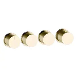 Змішувач для душу Ventaglio Gessi 63436-710 Brass PVD — вид на білому тлі