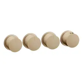 Змішувач для душу Ventaglio Gessi 63436-726 Warm Bronze Br. PVD — вид спереду