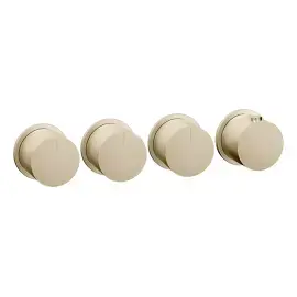 Змішувач для душу Ventaglio Gessi 63436-727 Brass Brushed PVD — вид спереду