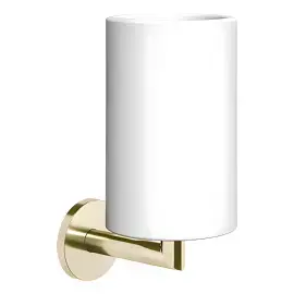 Склянка для зубних щіток Ventaglio Gessi 63607-710 Brass PVD — вид на білому тлі