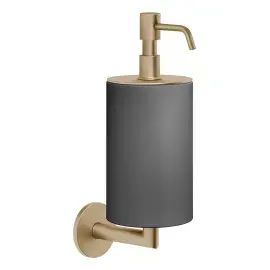 Дозатор для рідкого мила Ventaglio Gessi 63614-726 Warm Bronze Br. PVD — вид на білому тлі