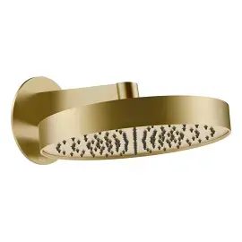 Верхній душ Ventaglio Gessi 66049-727 Brass Brushed PVD — вид на білому тлі