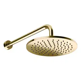Верхній душ Origini Gessi 66148-710 Brass PVD — вид на білому тлі