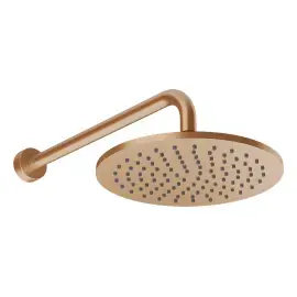 Верхній душ Origini Gessi 66148-726 Warm Bronze Br. PVD — вид спереду
