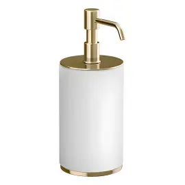 Дозатор для рідкого мила Ventaglio Gessi 66437-710 Brass PVD — вид на білому тлі