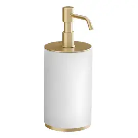 Дозатор для рідкого мила Ventaglio Gessi 66437-727 Brass Brushed PVD — вид спереду