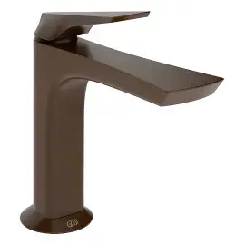 Змішувач для раковини Ventaglio Gessi 72002-845 Dark Bronze — вид на білому тлі