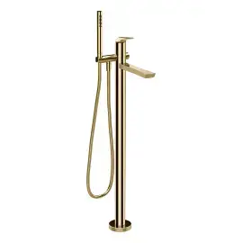 Змішувач для ванни Ventaglio Gessi 72028-710 Brass PVD — вид на білому тлі