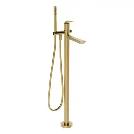 Змішувач для ванни Ventaglio Gessi 72028-727 Brass Brushed PVD — вид спереду