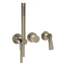 Змішувач для душу Ventaglio Gessi 72036-149 Finox Brushed Nickel — вид спереду