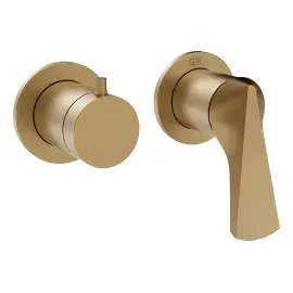 Змішувач для душу Ventaglio Gessi 72038-726 Warm Bronze Br. PVD — вид спереду