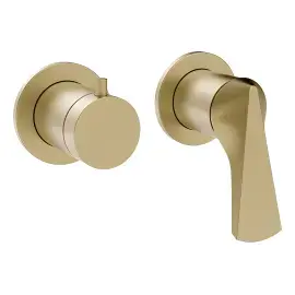 Змішувач для душу Ventaglio Gessi 72038-727 Brass Brushed PVD — вид спереду