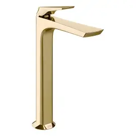 Змішувач для раковини Ventaglio Gessi 72053-710 Brass PVD — вид на білому тлі