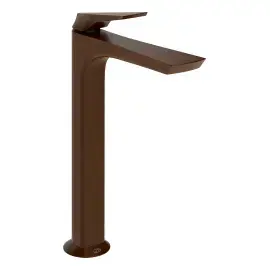 Змішувач для раковини Ventaglio Gessi 72053-845 Dark Bronze — вид на білому тлі