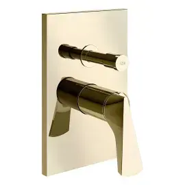 Змішувач для душу Ventaglio Gessi 72079-710 Brass PVD — вид на білому тлі