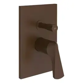 Змішувач для душу Ventaglio Gessi 72079-845 Dark Bronze — вид на білому тлі