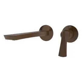 Змішувач для раковини Ventaglio Gessi 72088-845 Dark Bronze — вид на білому тлі