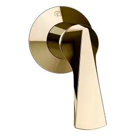 Змішувач прихованого монтажу Ventaglio Gessi 72109-710 Brass PVD — вид на білому тлі