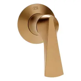 Змішувач прихованого монтажу Ventaglio Gessi 72109-726 Warm Bronze Br. PVD — вид на білому тлі