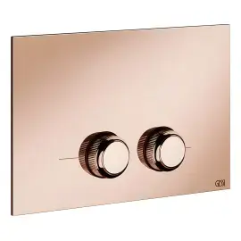 Клавіша змиву Venti20 Gessi 54651-030 COPPER PVD — вид на білому тлі